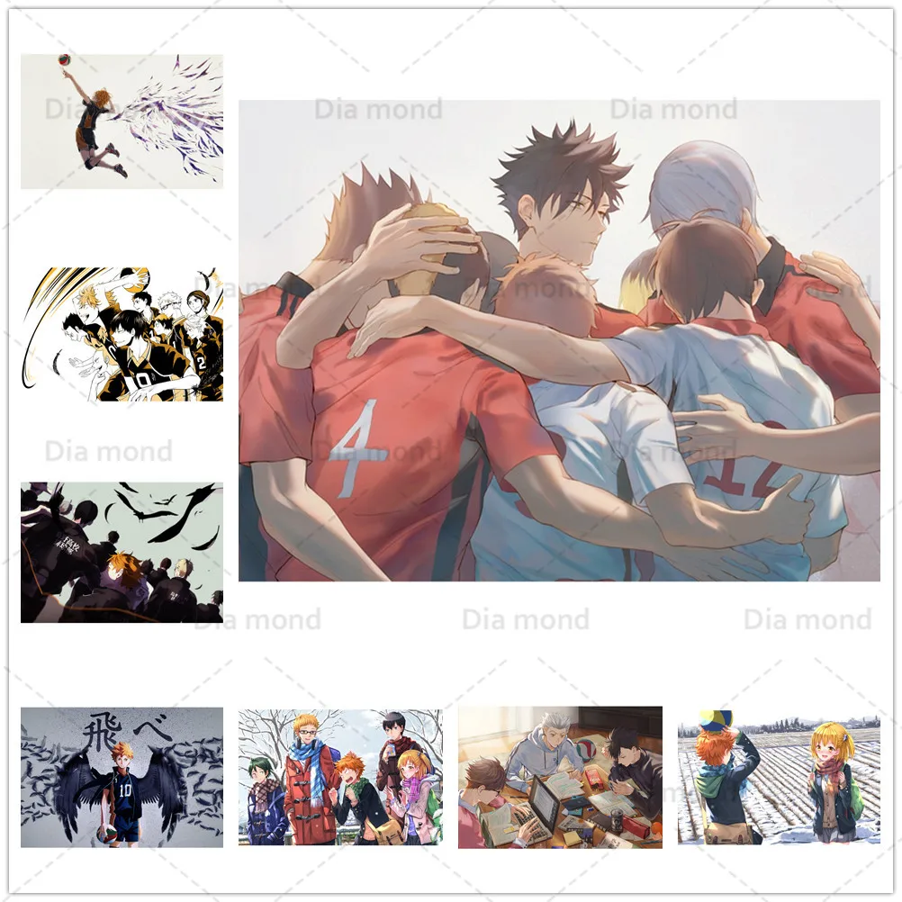 5D Diy Diamond Embroidery Cross Stitch Japanese Anime Full Round Square Drill Diamond Painting Haikyuu Mosaic Home Decor Sticker
5D Diy Diamond Embroidery Cross Stitch Japanese Anime Full Round Square Drill Diamond Painting Haikyuu Mosaic Home Decor Sticker