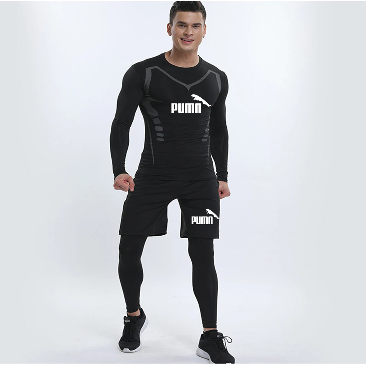 Autumn brand men's sportswear running 3-piece suit sportswear gym compression clothing running clothing basketball training suit
Autumn brand men's sportswear running 3-piece suit sportswear gym compression clothing running clothing basketball training suit