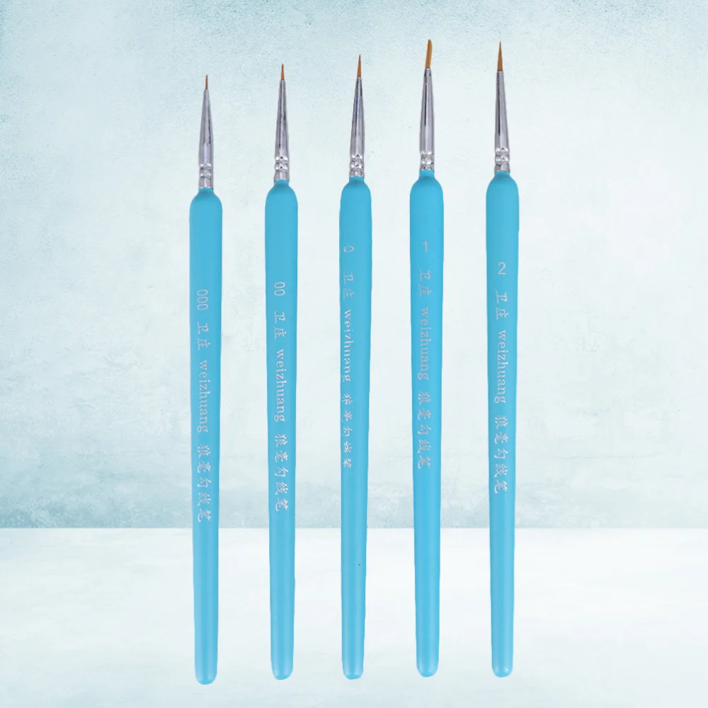 6Pcs Wolf Hair Tip Brushes Professional Detail Paint Brush Fine Detailing Painting Drawing Brushes) 
6Pcs Wolf Hair Tip Brushes Professional Detail Paint Brush Fine Detailing Painting Drawing Brushes)