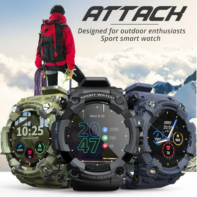 ATTACK Smart Watch Men Full Touch Screen Fitness Tracker Smartwatch Heart Rate Blood Pressure Monitor Watch For Android ios
ATTACK Smart Watch Men Full Touch Screen Fitness Tracker Smartwatch Heart Rate Blood Pressure Monitor Watch For Android ios