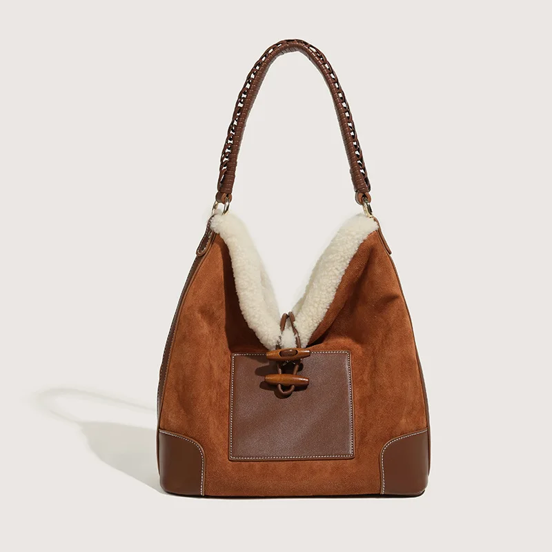 Suede Soft PU Tote for Women High Quality Shoulder Bag Fashion Large-capacity Handbags Ladies Vintage Casual Crossbody Bags 2021
Suede Soft PU Tote for Women High Quality Shoulder Bag Fashion Large-capacity Handbags Ladies Vintage Casual Crossbody Bags 2021