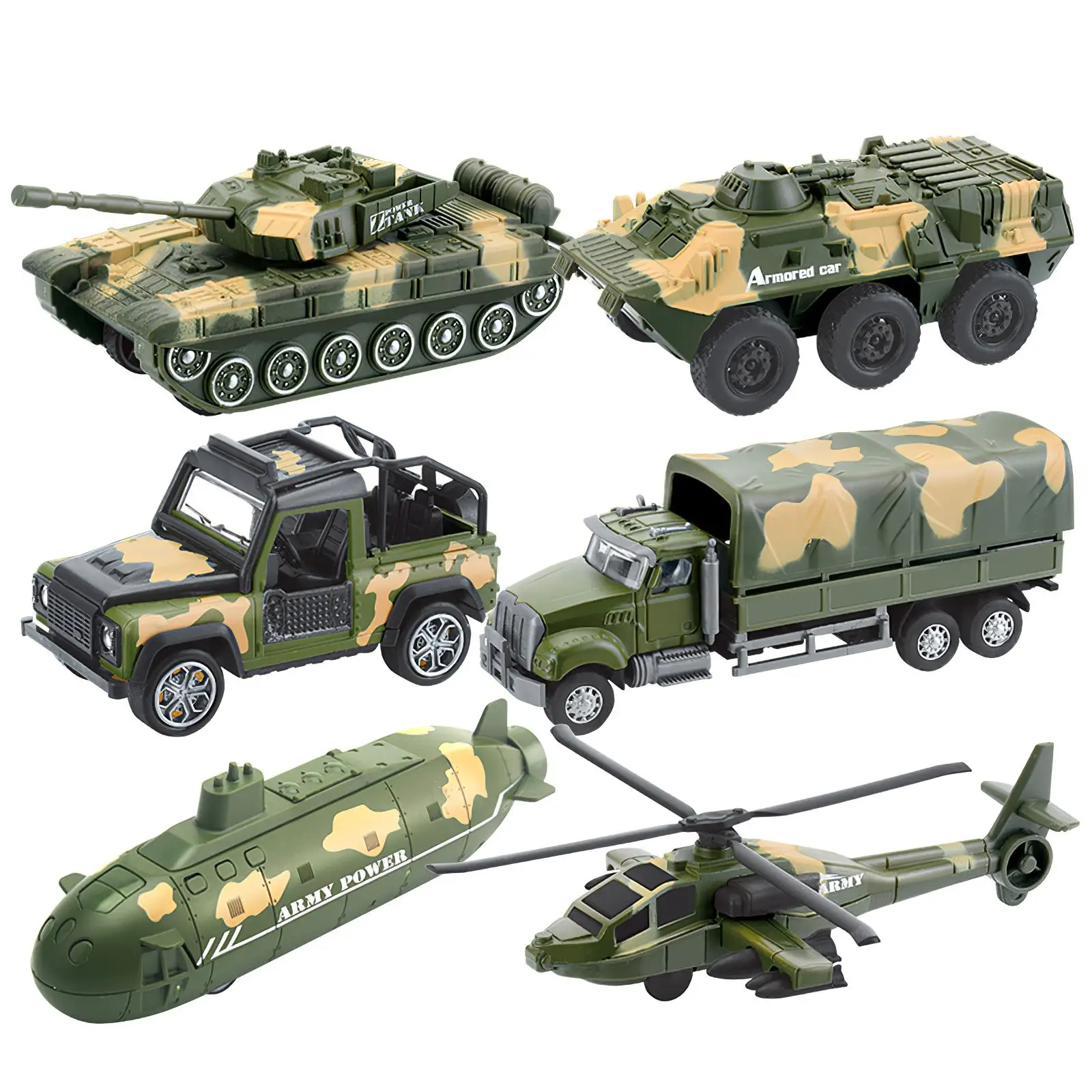 6pcs Military Tank Car Truck Plane Spaceship Army Figures Series Set Soldier Weapon Building Blocks Bricks Model Toys Boy Gifts
6pcs Military Tank Car Truck Plane Spaceship Army Figures Series Set Soldier Weapon Building Blocks Bricks Model Toys Boy Gifts