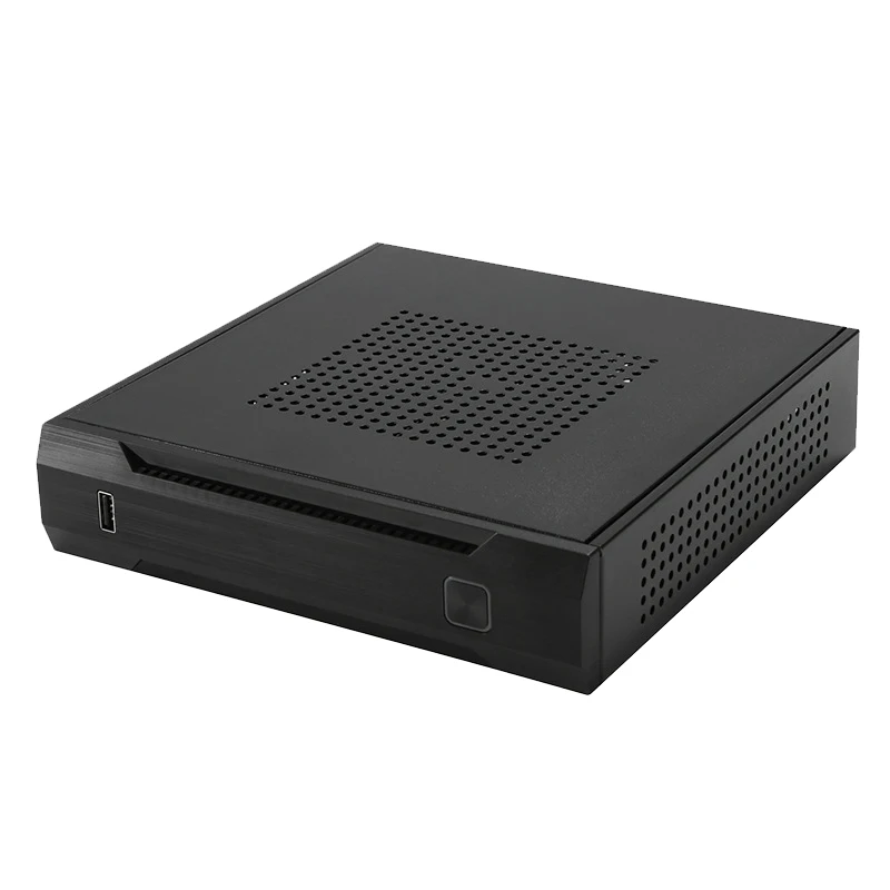 Тонкий Itx Mini чехол HTPC домашний кинотеатр горизонтальный корпус SECC ПК