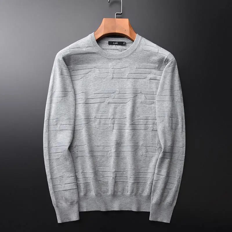 New warm and thickened three-dimensional knitted round neck sweater for men in spring and Autumn
New warm and thickened three-dimensional knitted round neck sweater for men in spring and Autumn