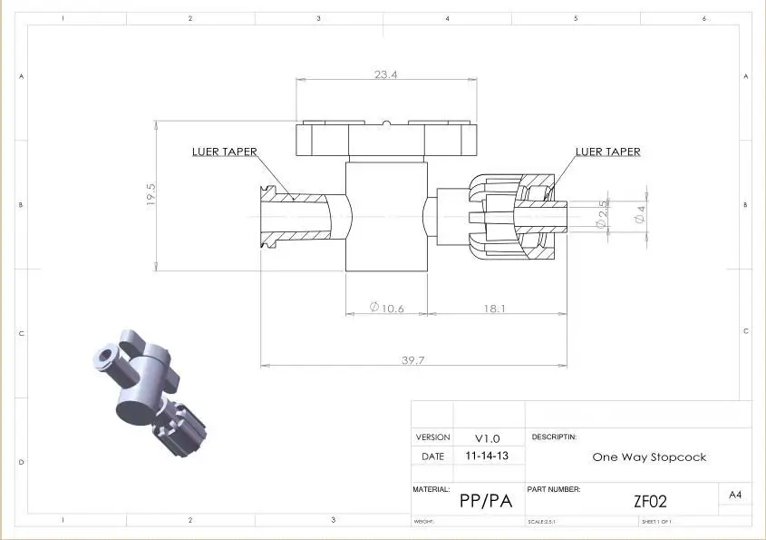 5 шт./лот односторонний запорный кран luer «штырь-гнездо» (polyprop) случайный цвет
5 шт./лот односторонний запорный кран luer «штырь-гнездо» (polyprop) случайный цвет