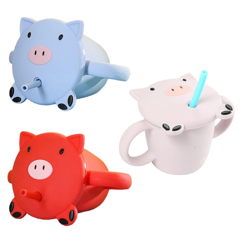 240ml Cartoon Piggy BPA-free Baby Silicone Non-slip Water Cup with Double Handle Lid Straw Training Drinkware
240ml Cartoon Piggy BPA-free Baby Silicone Non-slip Water Cup with Double Handle Lid Straw Training Drinkware
