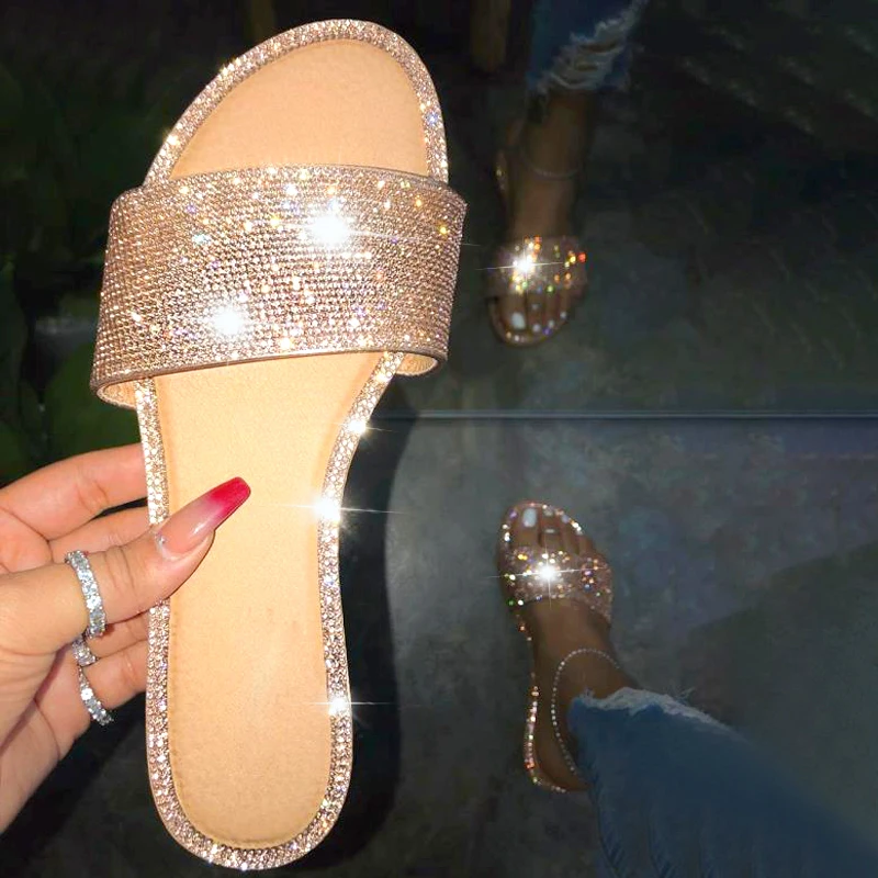 Glitter Slippers Women Summer Sandals Fashion Bling Candy Color Flip Flops Beach Diamond Flat Slippers Outdoor Sandals
Glitter Slippers Women Summer Sandals Fashion Bling Candy Color Flip Flops Beach Diamond Flat Slippers Outdoor Sandals
