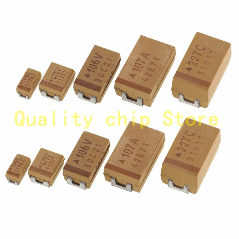 10PCS A B C D E Type Tantalum Capacitor 6V 6.3V 10V 16V 25V 35V 50V 1UF 2.2UF 4.7UF 10UF 22UF 33UF 47UF 100UF 220UF 470UF
10PCS A B C D E Type Tantalum Capacitor 6V 6.3V 10V 16V 25V 35V 50V 1UF 2.2UF 4.7UF 10UF 22UF 33UF 47UF 100UF 220UF 470UF