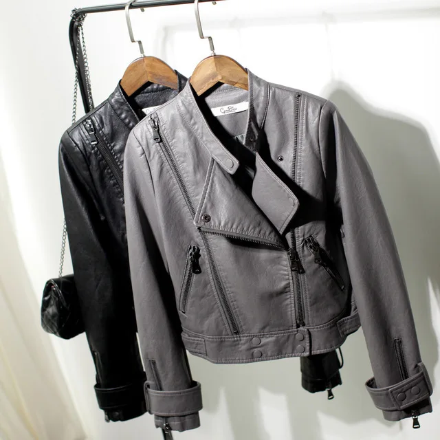 PU Jacket 2020 New Autumn Motorcycle Outwear Women Slim Biker Coat Female Basic Streetwear Faux Leather Clothes
PU Jacket 2020 New Autumn Motorcycle Outwear Women Slim Biker Coat Female Basic Streetwear Faux Leather Clothes