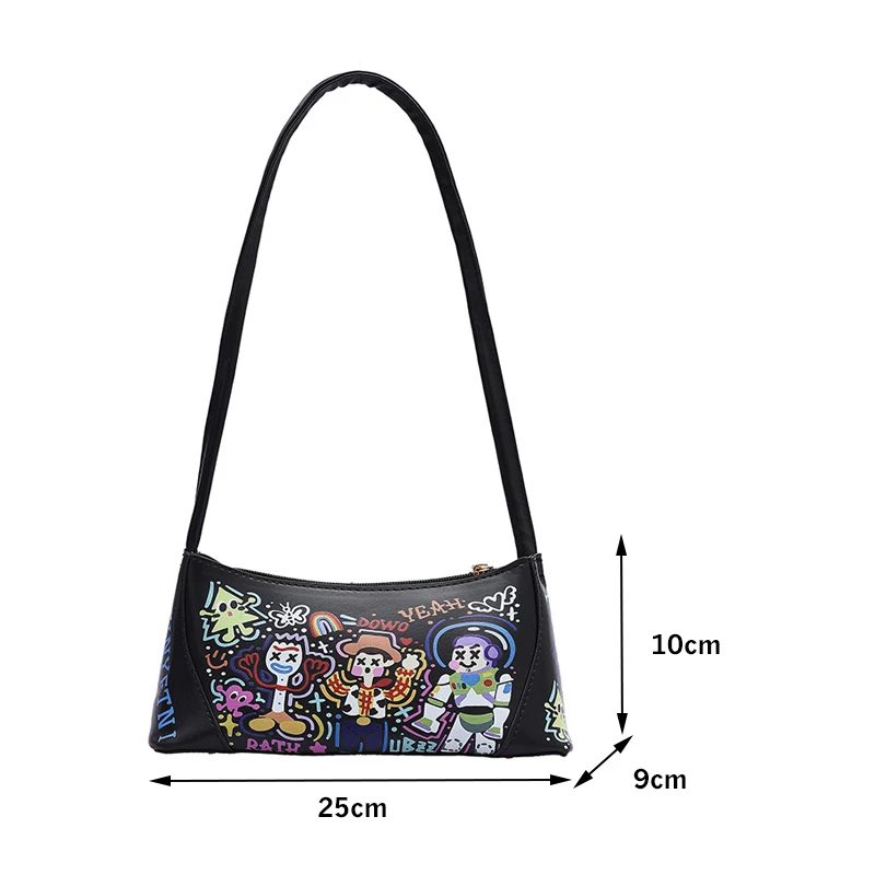Design Graffiti Baguette Bag Women Casual Brand Crossbody Shoulder Bags Ladies Fashion Messenger Zip Handbag Purse Female
Design Graffiti Baguette Bag Women Casual Brand Crossbody Shoulder Bags Ladies Fashion Messenger Zip Handbag Purse Female