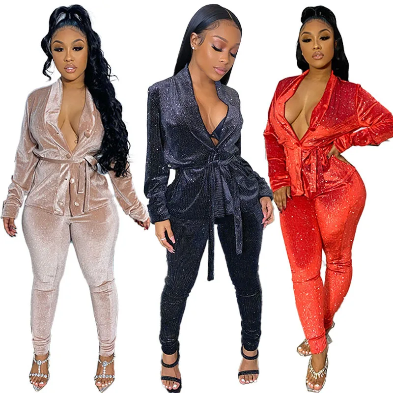 Women Casual Set Temperament Commuter Direct Tribute Suit Long Sleeves Button Drawstring Coat Trousers Solid Two-Piece Set
Women Casual Set Temperament Commuter Direct Tribute Suit Long Sleeves Button Drawstring Coat Trousers Solid Two-Piece Set