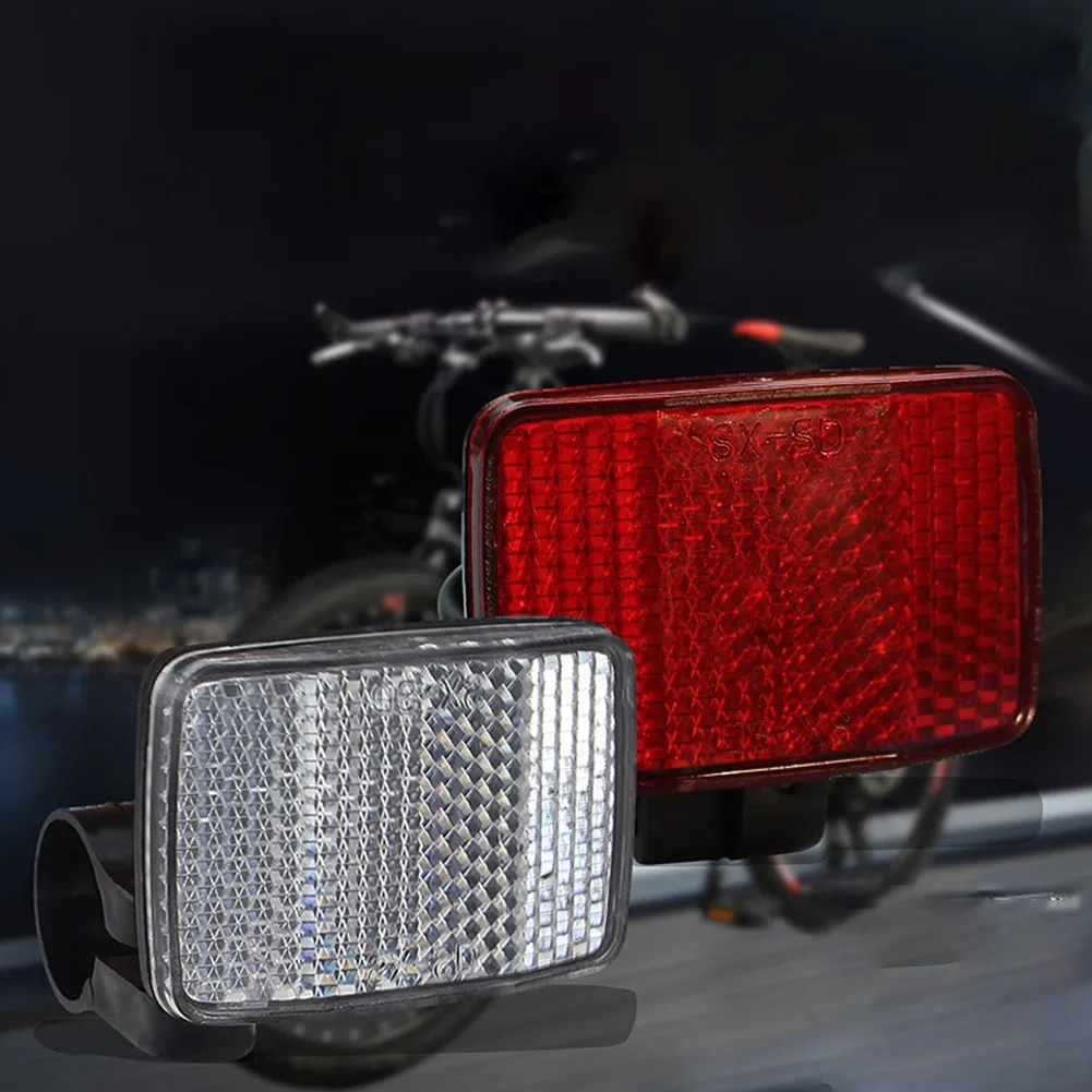 2 Pack Front & Rear Bike Bicycle Reflector Set Red & White Mounting Bracket Bicycle Lights Parts Bicycle Accessories Parts
2 Pack Front & Rear Bike Bicycle Reflector Set Red & White Mounting Bracket Bicycle Lights Parts Bicycle Accessories Parts