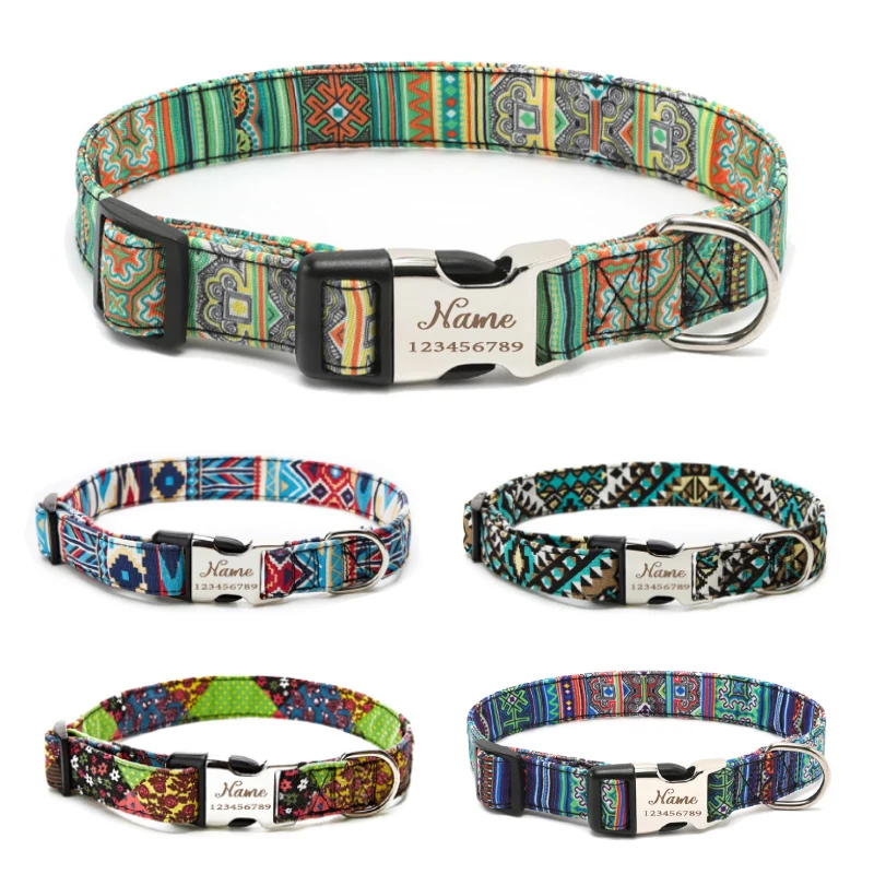 Personalized Nylon Dog Collar Pet Collar Engraved ID Tag Nameplate Reflective for Small Medium Large Dogs Pitbull Pug
Personalized Nylon Dog Collar Pet Collar Engraved ID Tag Nameplate Reflective for Small Medium Large Dogs Pitbull Pug