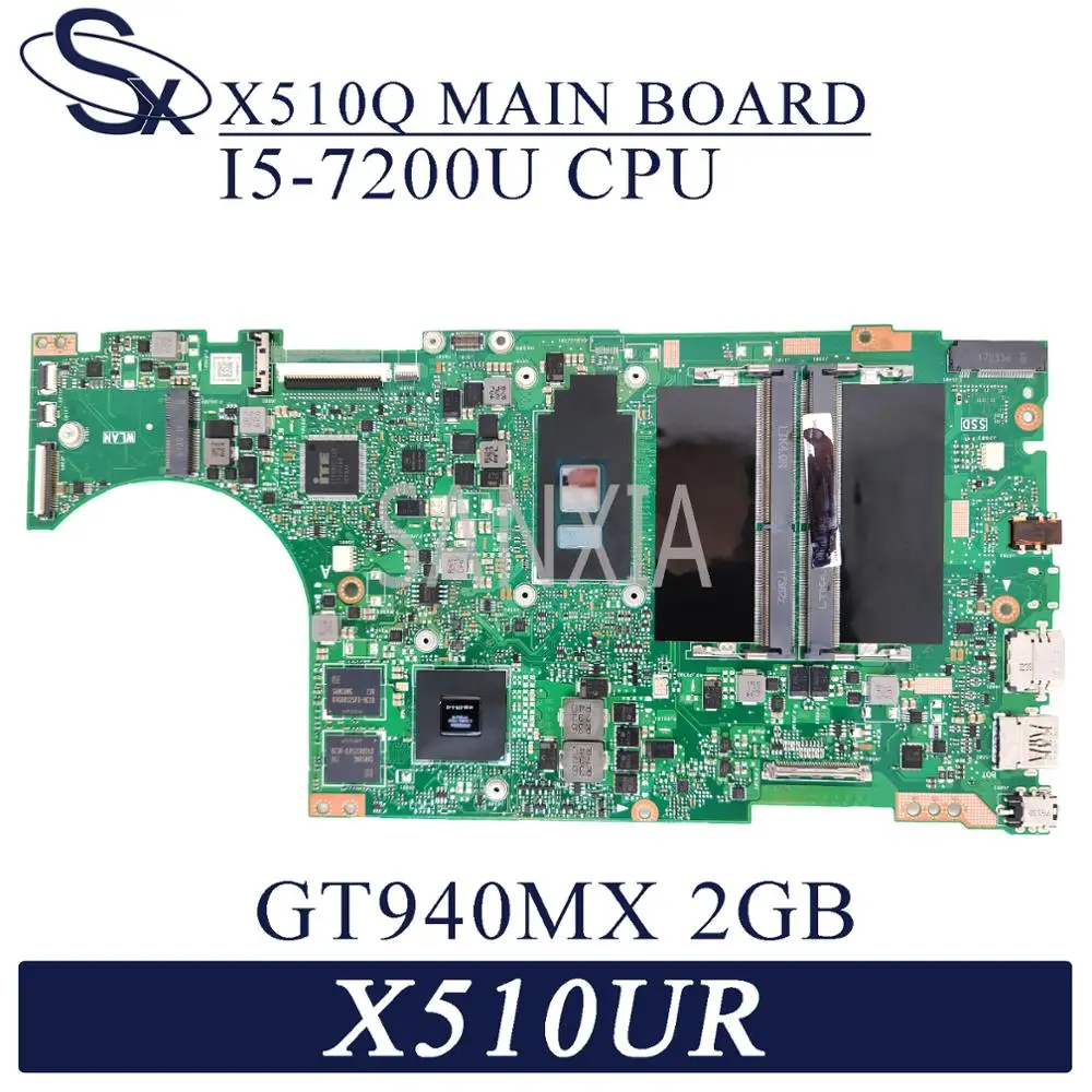 KEFU X510UQ Laptop motherboard for ASUS X510UR X510URO X510UNR X510U S5100UR S5100U original mainboard I5-7200U GT940MX-2GB
KEFU X510UQ Laptop motherboard for ASUS X510UR X510URO X510UNR X510U S5100UR S5100U original mainboard I5-7200U GT940MX-2GB