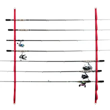 Fishing Rod Holder for Wall Mount Fishing Rod Bracket Rod Rack Ceiling Hold Up to 9 Rod Storage Vertical Horizontal Pole