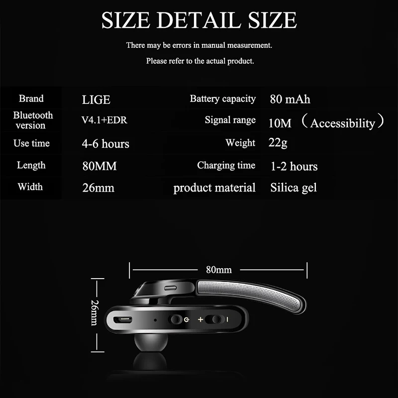2020 LIGE Newest Bluetooth Earphone Wireless Headphones Stereo Handsfree Noise Reduction Headset HD Mic Earbuds Not TWS Earbuds
2020 LIGE Newest Bluetooth Earphone Wireless Headphones Stereo Handsfree Noise Reduction Headset HD Mic Earbuds Not TWS Earbuds