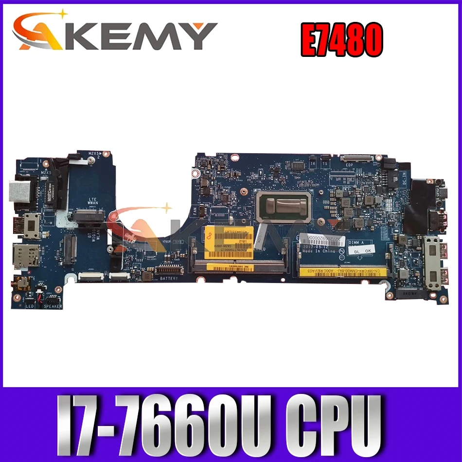 Akemy Brand NEW I7-7660U For DELL Latitude E7480 Motherboard CAZ20 LA-E131P CN-08FCRW 8FCRW N4WX7 Mainboard 100%Tested
Akemy Brand NEW I7-7660U For DELL Latitude E7480 Motherboard CAZ20 LA-E131P CN-08FCRW 8FCRW N4WX7 Mainboard 100%Tested