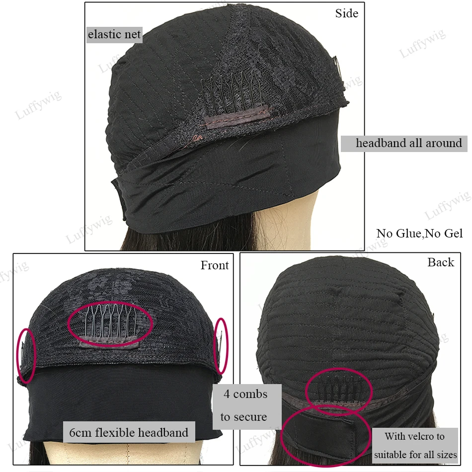 200 Density Headband Wigs Afro Kinky Curly Glueless Brazilian Remy Human Hair Machine Half Wig With Bangs For Black Women Luffy
200 Density Headband Wigs Afro Kinky Curly Glueless Brazilian Remy Human Hair Machine Half Wig With Bangs For Black Women Luffy