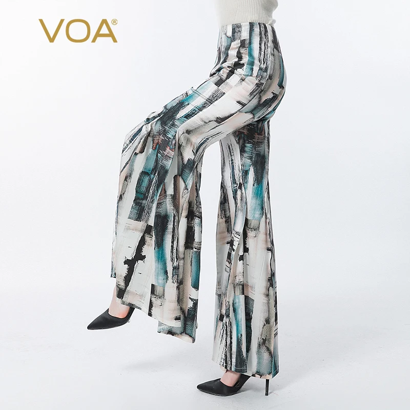 VOA Silk Print Flare Leggings Summer Vintage Flare Pants 2022 Women Fashion Sexy Bodycon Trousers Casual Bell Bottom New KE535
VOA Silk Print Flare Leggings Summer Vintage Flare Pants 2022 Women Fashion Sexy Bodycon Trousers Casual Bell Bottom New KE535