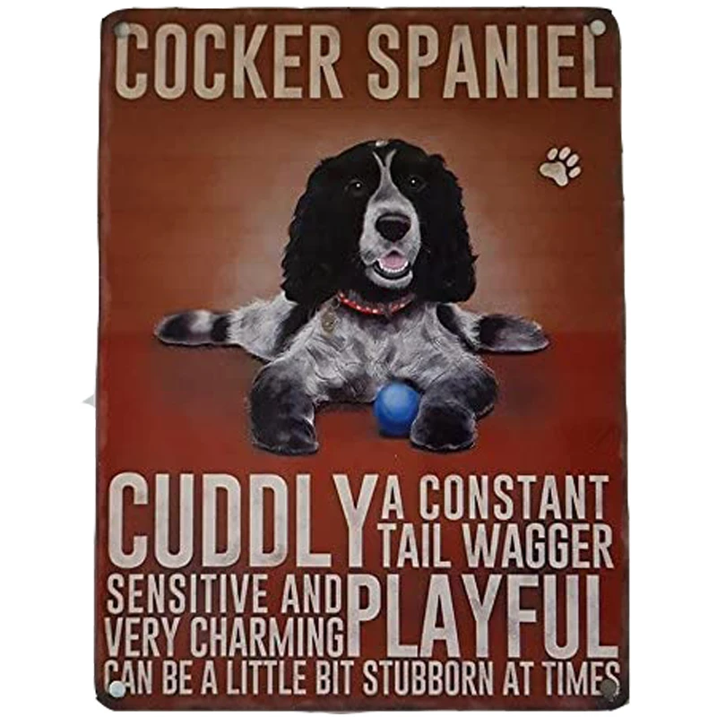 Interesting Home Decoration Metal Wall Sign Cocker Spaniel Cuddly A Conatant Tall Wagger Living Room Room Decoration Metal Plate
Interesting Home Decoration Metal Wall Sign Cocker Spaniel Cuddly A Conatant Tall Wagger Living Room Room Decoration Metal Plate