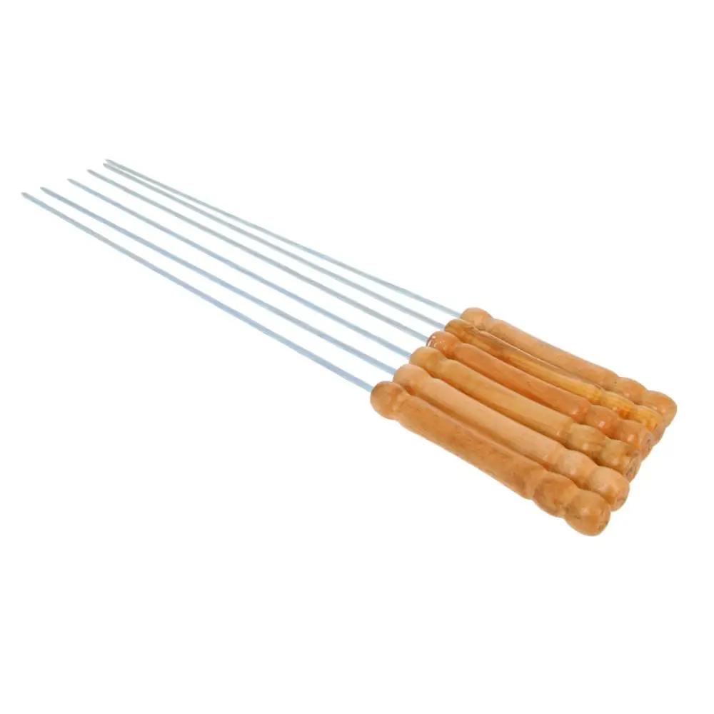 New 6pcs/12pcs Per Box Twist Barbecue Needle Barbecue String Barbecue Skewers Wood Handle Outdoor Camping BBQ Barbecue Tool 1Box
New 6pcs/12pcs Per Box Twist Barbecue Needle Barbecue String Barbecue Skewers Wood Handle Outdoor Camping BBQ Barbecue Tool 1Box