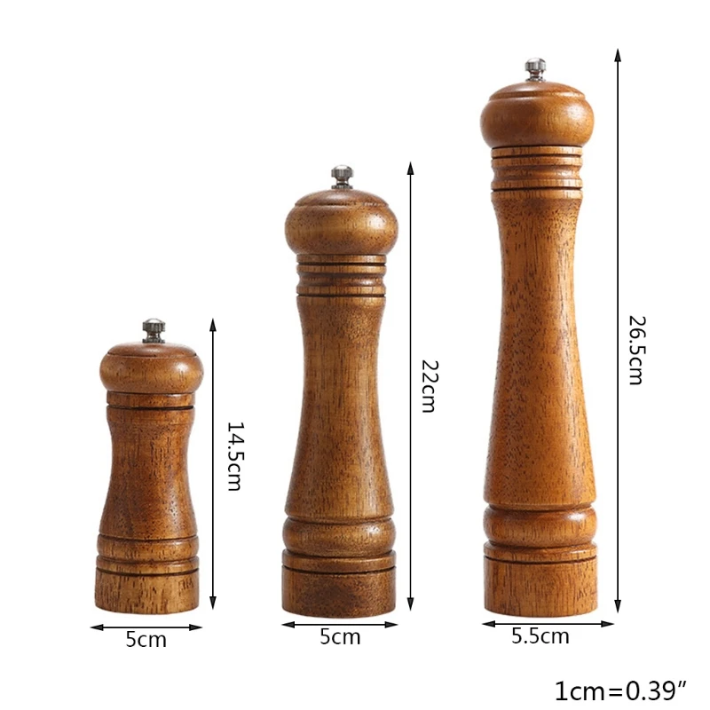 Portable Manual Hand Grinding Pepper Salt Mills Grinder Durable Kitchen Seasoning Tools Adjustable Grain Size Abrader
Portable Manual Hand Grinding Pepper Salt Mills Grinder Durable Kitchen Seasoning Tools Adjustable Grain Size Abrader