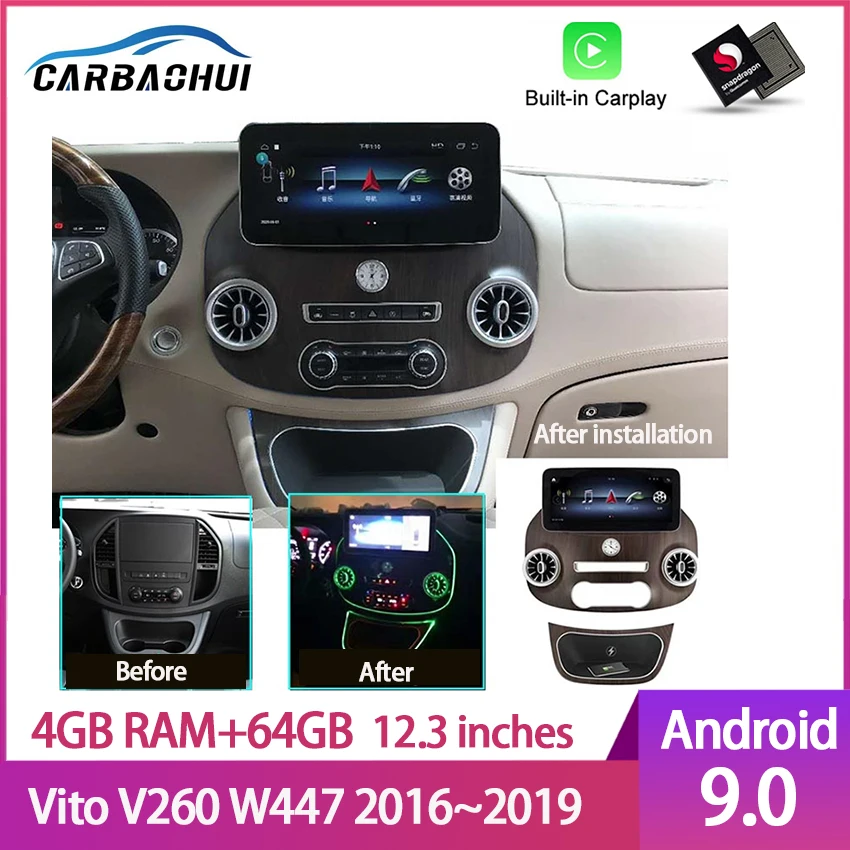 Car multimedia player radio GPS Navigation for Mercedes-Benz Vito W447 2015-2020 Car GPS Navigation Bluetooth 12.3 inch
Car multimedia player radio GPS Navigation for Mercedes-Benz Vito W447 2015-2020 Car GPS Navigation Bluetooth 12.3 inch