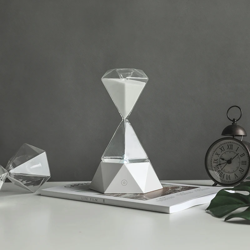 Hourglass Sleeping Lamp Creative Ornaments Touch Control Rechargeable 7 Colors Adjustable Sand Night Light Hourglass Timers
Hourglass Sleeping Lamp Creative Ornaments Touch Control Rechargeable 7 Colors Adjustable Sand Night Light Hourglass Timers
