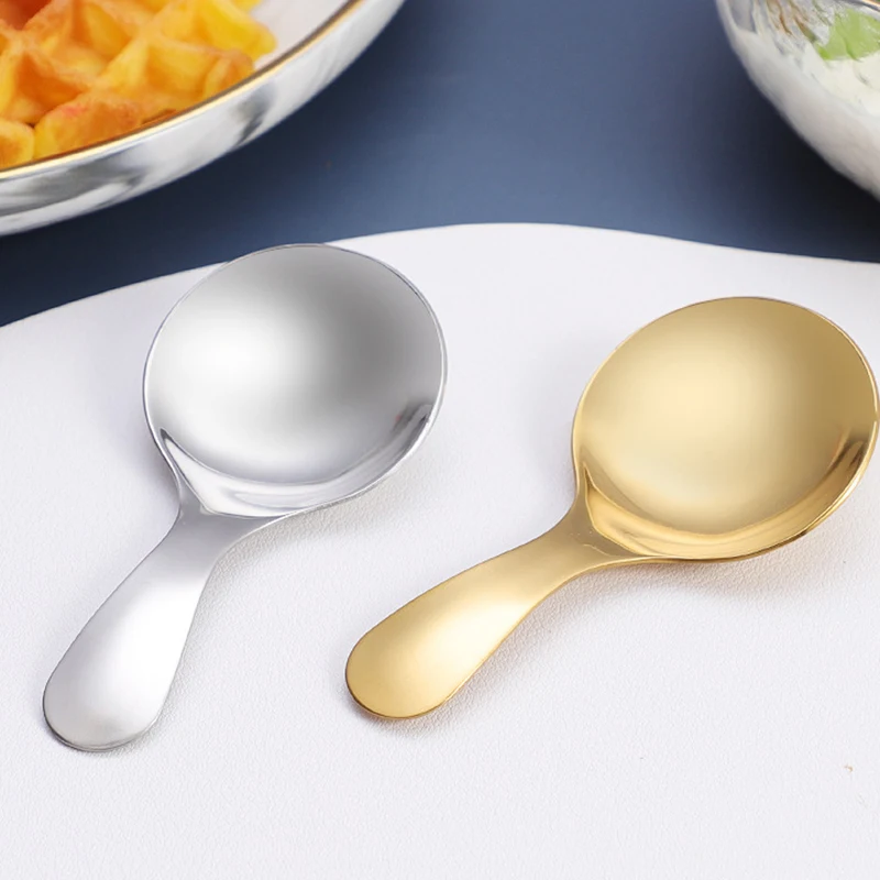 1PC Stainless Steel Spoons Cute Ice Cream Spoon Short Handle Salt Spice Condiment Spoon Metal Kitchen Spoon Coffee Tea Scoop
1PC Stainless Steel Spoons Cute Ice Cream Spoon Short Handle Salt Spice Condiment Spoon Metal Kitchen Spoon Coffee Tea Scoop