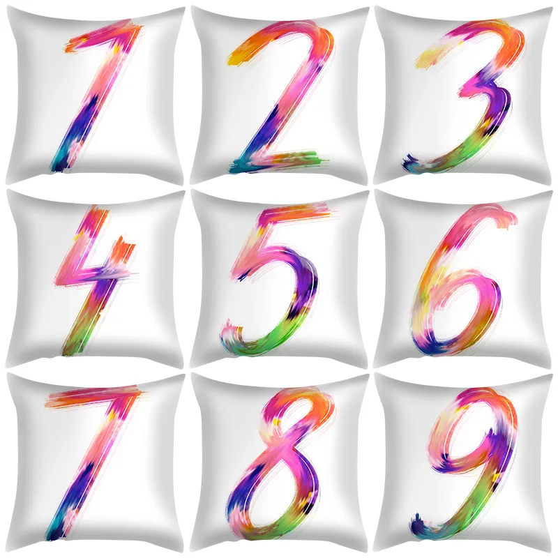 Sofa Pillow Case Digital Numeral Pillow Cushion Cover 45*45cm Throw Pillows Sofa Decorative
Sofa Pillow Case Digital Numeral Pillow Cushion Cover 45*45cm Throw Pillows Sofa Decorative
