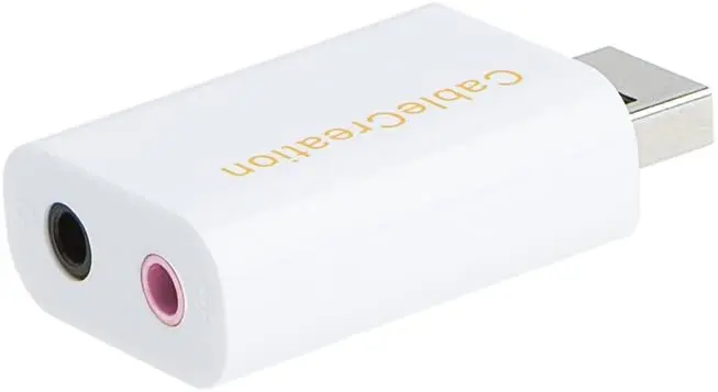 USB Audio Adapter with 3.5mm Jack,USB External Stereo Sound Card with 3.5mm Earphone and Microphone for PS4, PS5, Windows, Mac
USB Audio Adapter with 3.5mm Jack,USB External Stereo Sound Card with 3.5mm Earphone and Microphone for PS4, PS5, Windows, Mac