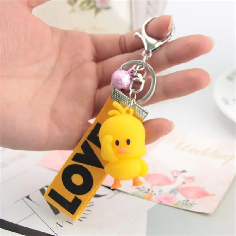 Cute Little Yellow Silicone Duck Key Chain Cute Lovely Pig Car Key Chian Children Bag Pendant Accessories Keyring Lovers Gifts
Cute Little Yellow Silicone Duck Key Chain Cute Lovely Pig Car Key Chian Children Bag Pendant Accessories Keyring Lovers Gifts