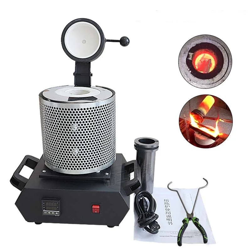 3KG Gold Melting Furnace Digital Melting Furnace Machine Heating Capacity 1600W Casting Refining Precious Metals Gold Silve
3KG Gold Melting Furnace Digital Melting Furnace Machine Heating Capacity 1600W Casting Refining Precious Metals Gold Silve