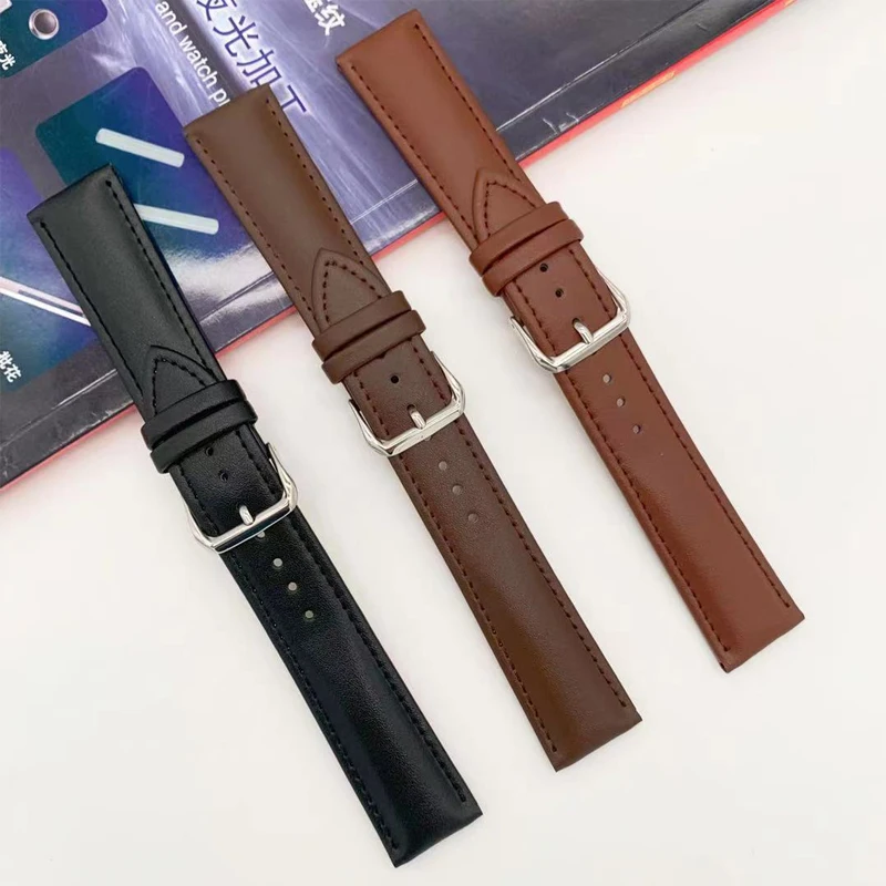 1PC Unisex Watchband Leather Wrist Strap With Silver Color Stainless Steel Buckle Fashion Soft Material Watch Band 12-26mm
1PC Unisex Watchband Leather Wrist Strap With Silver Color Stainless Steel Buckle Fashion Soft Material Watch Band 12-26mm
