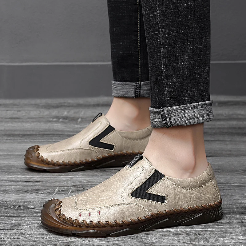 2020 Men's Loafers Handmade Leather Men's Casual Shoes Autumn Comfortable Mens Designer Shoes Men Classic Zapatillas Hombre
2020 Men's Loafers Handmade Leather Men's Casual Shoes Autumn Comfortable Mens Designer Shoes Men Classic Zapatillas Hombre