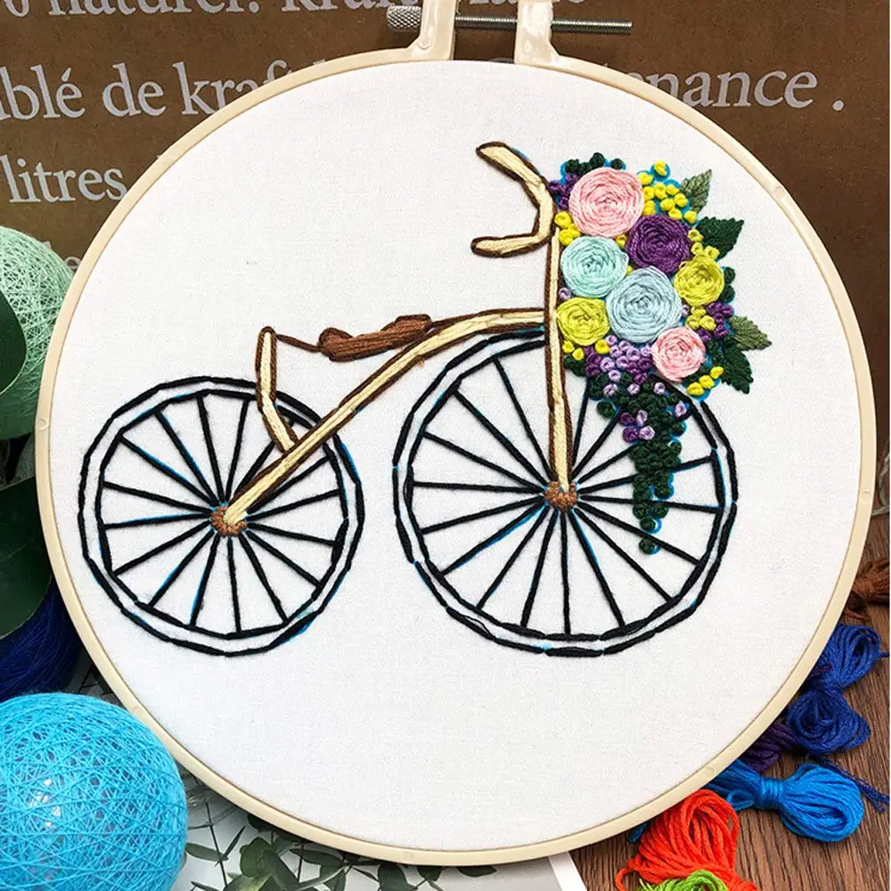 3D Bike Flower Embroidery Kit Needlework Cross Stitch Set Thread Tools DIY Handwork for Beginner Sewing Crafts Material Package
3D Bike Flower Embroidery Kit Needlework Cross Stitch Set Thread Tools DIY Handwork for Beginner Sewing Crafts Material Package