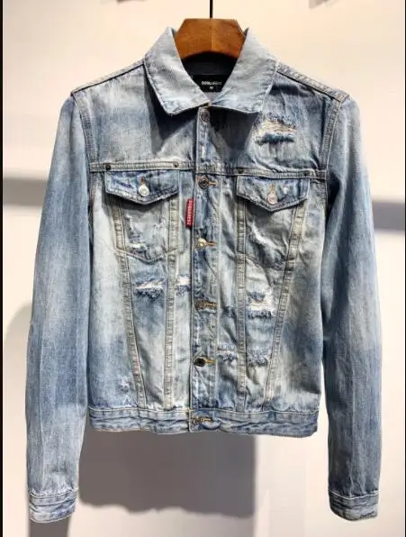 Модная трендовая Мужская мотоциклетная джинсовая куртка DSQUARED2, изношенная потертая куртка, уличная одежда X32, 2021
Модная трендовая Мужская мотоциклетная джинсовая куртка DSQUARED2, изношенная потертая куртка, уличная одежда X32, 2021