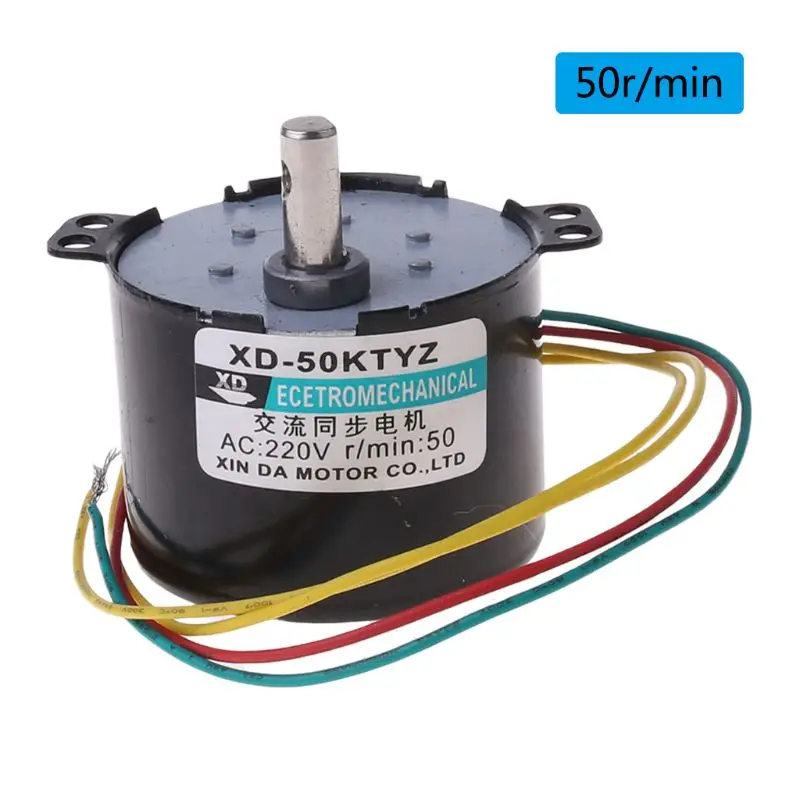 50KTYZ Permanent magnet synchronous motor AC 220V speed reducer motors controllable positive and negative inversion 6W
50KTYZ Permanent magnet synchronous motor AC 220V speed reducer motors controllable positive and negative inversion 6W