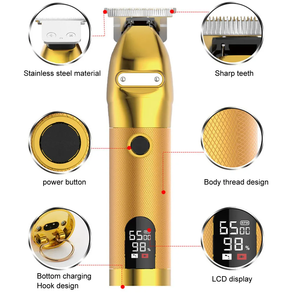 Cordless Trimmer Durable Barbers For Men Salon USB Rechargeable Stylists Multifunctional Styling Tools Electric Hair Clippers
Cordless Trimmer Durable Barbers For Men Salon USB Rechargeable Stylists Multifunctional Styling Tools Electric Hair Clippers