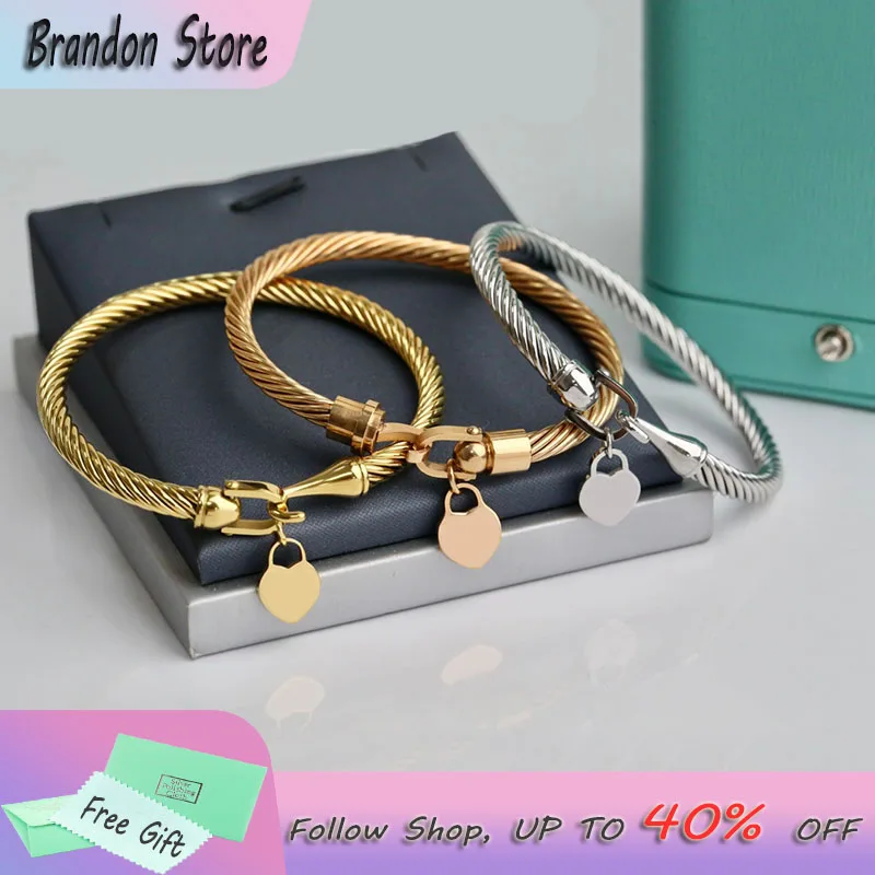 2022 New 1:1 Sterling Silver Tif Bracelet High Quality Steel Wire Rope Love Bracelet Ladies Birthday Party Luxury Jewelry Gift
2022 New 1:1 Sterling Silver Tif Bracelet High Quality Steel Wire Rope Love Bracelet Ladies Birthday Party Luxury Jewelry Gift