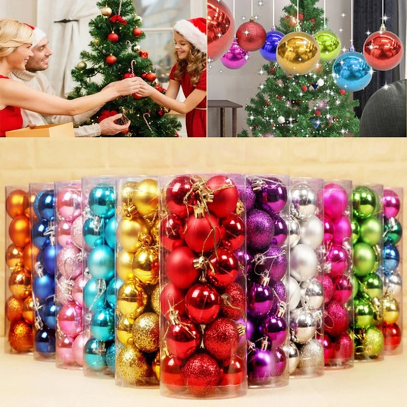 24pcs Christmas Balls Christmas Decorations Suitable for Home Pendants Christmas Tree Hanging Balls Navidad Christmas Home Decor
24pcs Christmas Balls Christmas Decorations Suitable for Home Pendants Christmas Tree Hanging Balls Navidad Christmas Home Decor