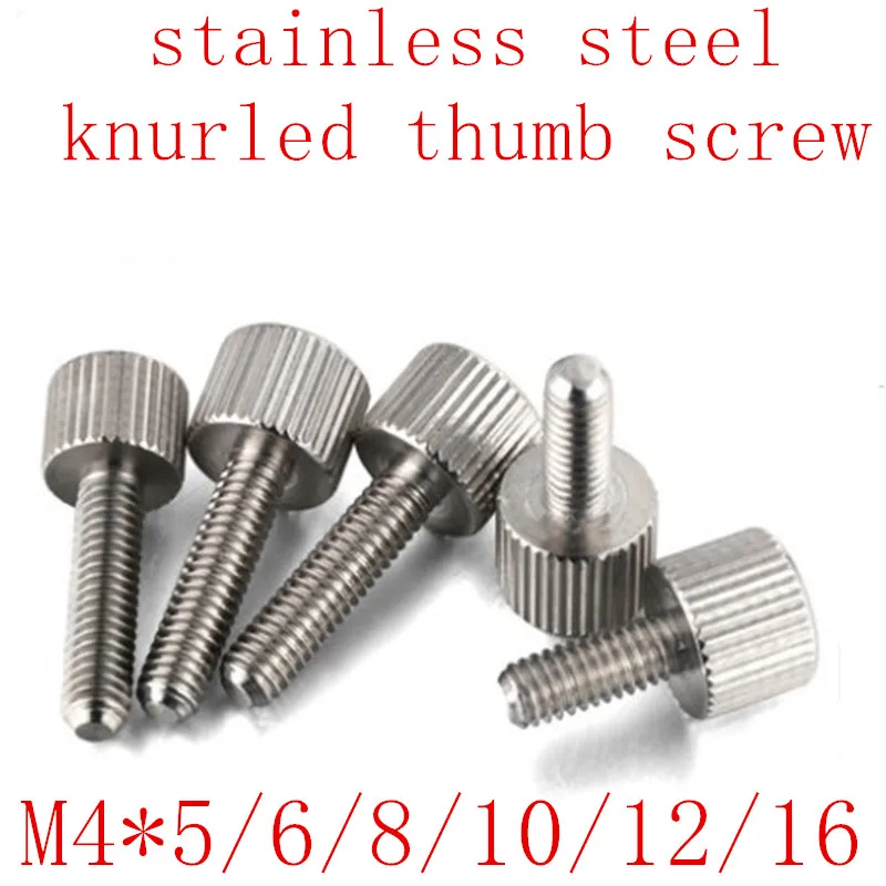 5pcs M4*5/6/8/10/12 stainless steel small head Knurling Flat Head Knurled Thumb Screw Hand Tighten Computer Screws
5pcs M4*5/6/8/10/12 stainless steel small head Knurling Flat Head Knurled Thumb Screw Hand Tighten Computer Screws