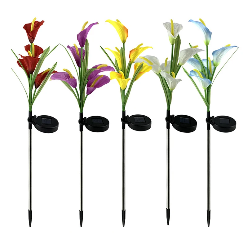 5LED Lamp Lily Calla Lily Garden Lawn Lamp Decoration Solar Garden Lights for Yard Garden Path Way Landscape
5LED Lamp Lily Calla Lily Garden Lawn Lamp Decoration Solar Garden Lights for Yard Garden Path Way Landscape