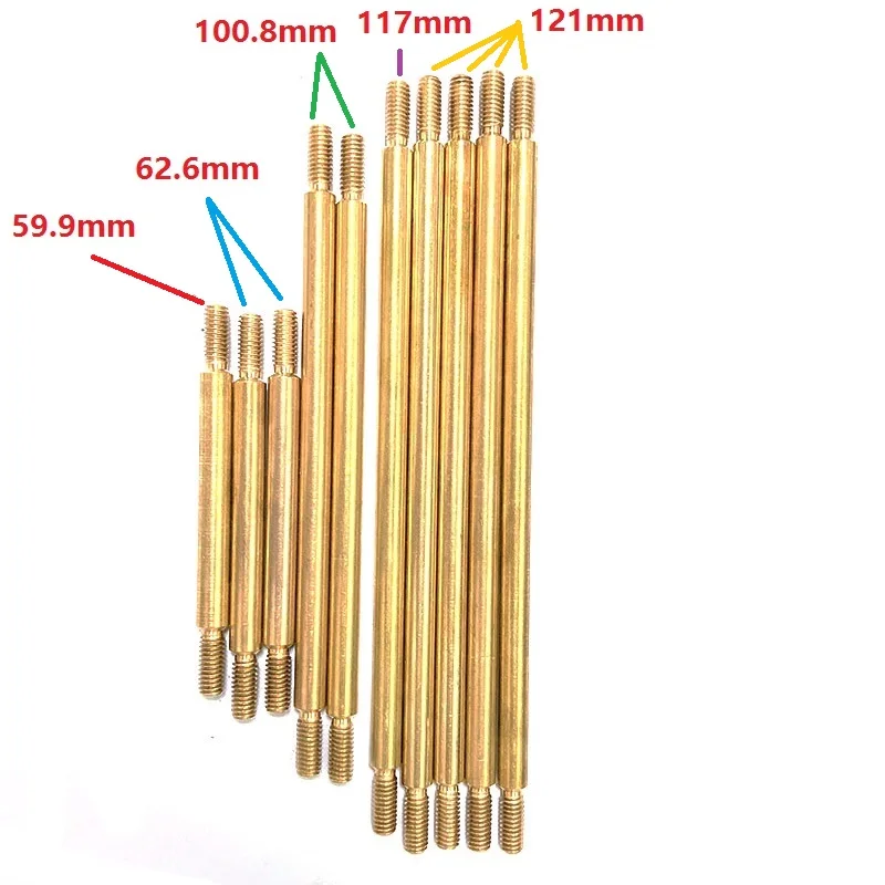 10Pcs/Set Brass Link Connecting Rod for 1/10 RC Crawler 324mm Wheelbase Traxxas TRX4 TRX-4 Defender G500 K5
10Pcs/Set Brass Link Connecting Rod for 1/10 RC Crawler 324mm Wheelbase Traxxas TRX4 TRX-4 Defender G500 K5