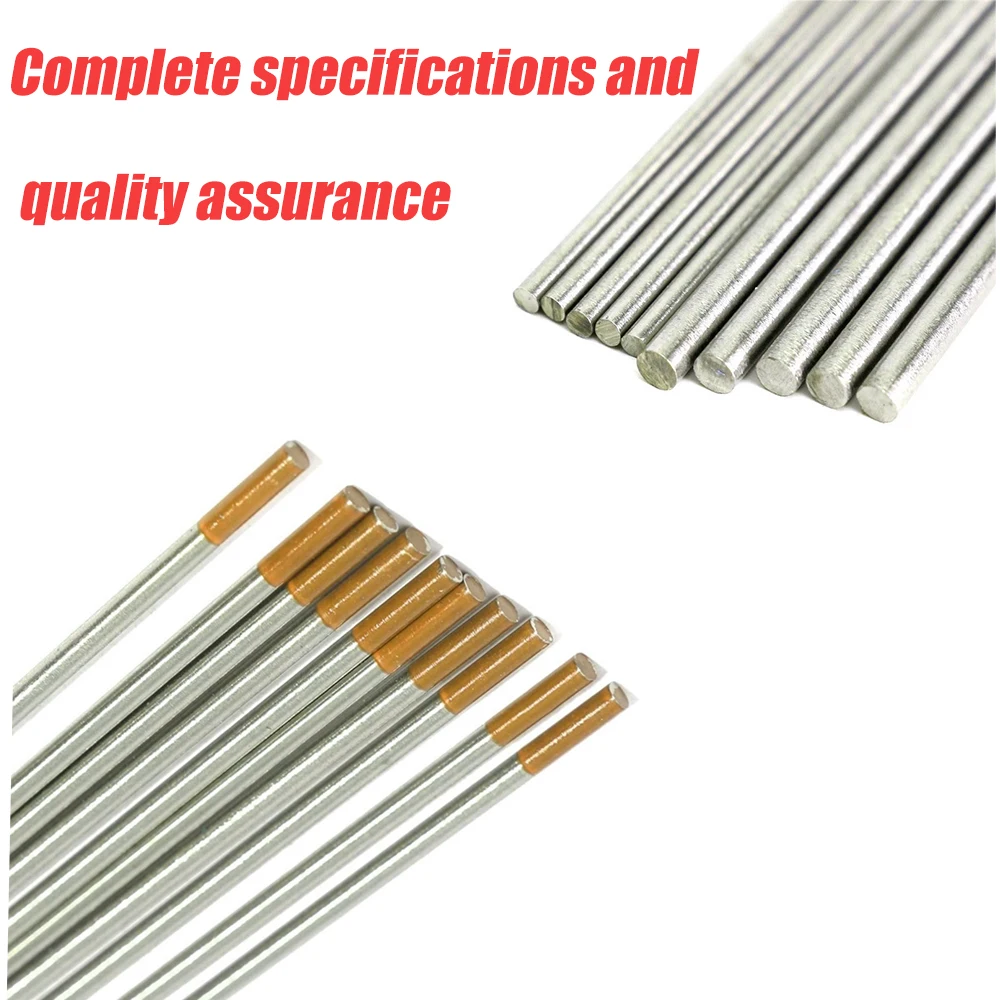 Tungsten Electrodes WL15 10Pcs Gold Rods 1.5% lanthanated 1.0/1.6 /2.0/2.4/3.2/4.0*150mm
Tungsten Electrodes WL15 10Pcs Gold Rods 1.5% lanthanated 1.0/1.6 /2.0/2.4/3.2/4.0*150mm