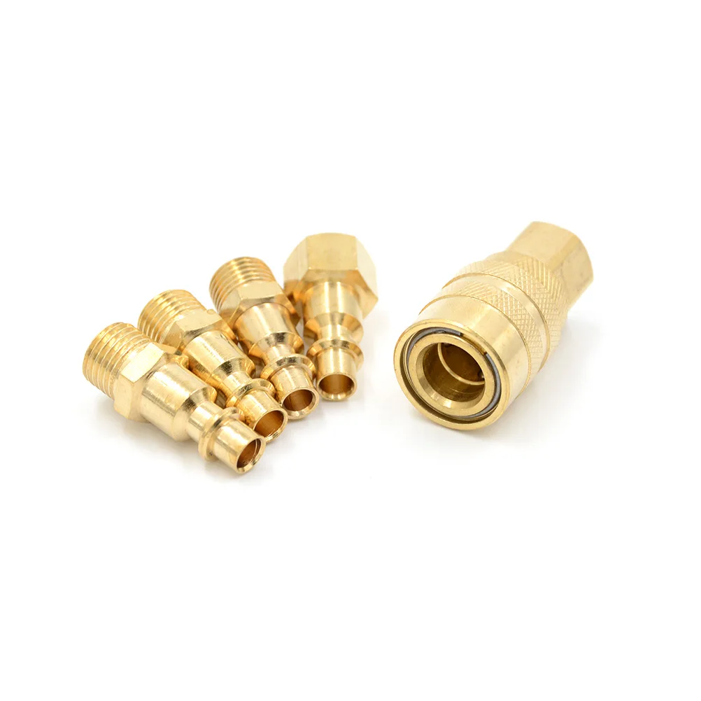 5Pcs/set Solid Air Hose Connector Fittings Quick Coupler set 1/4" NPT Tools Wholesale Quick Coupler set
5Pcs/set Solid Air Hose Connector Fittings Quick Coupler set 1/4" NPT Tools Wholesale Quick Coupler set