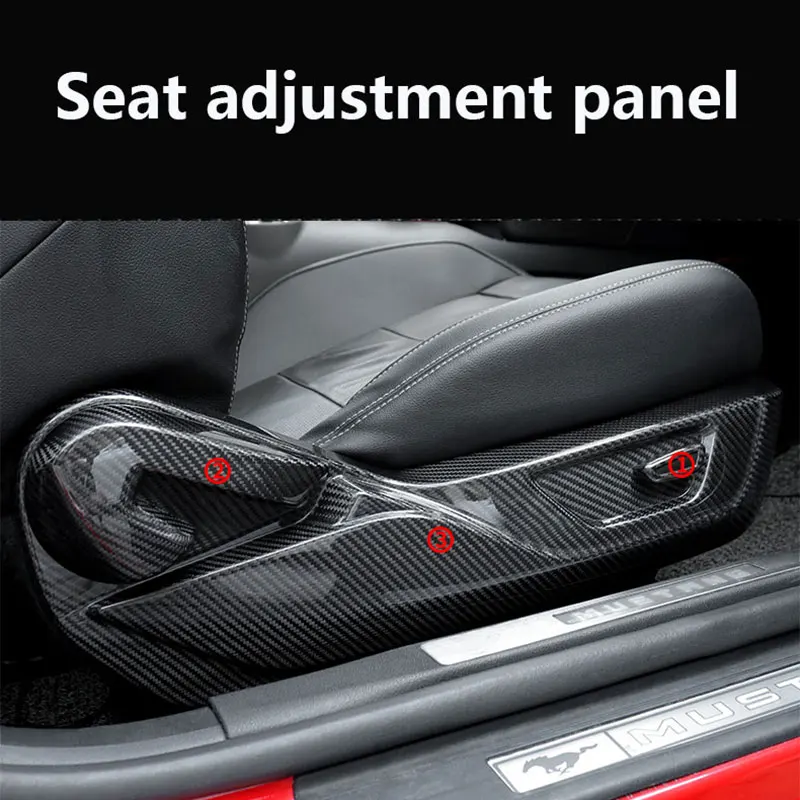 carbon fiber car seat adjustment button panel decorative shell sticker cover For 15-20 Ford Mustang Interior accessories
carbon fiber car seat adjustment button panel decorative shell sticker cover For 15-20 Ford Mustang Interior accessories