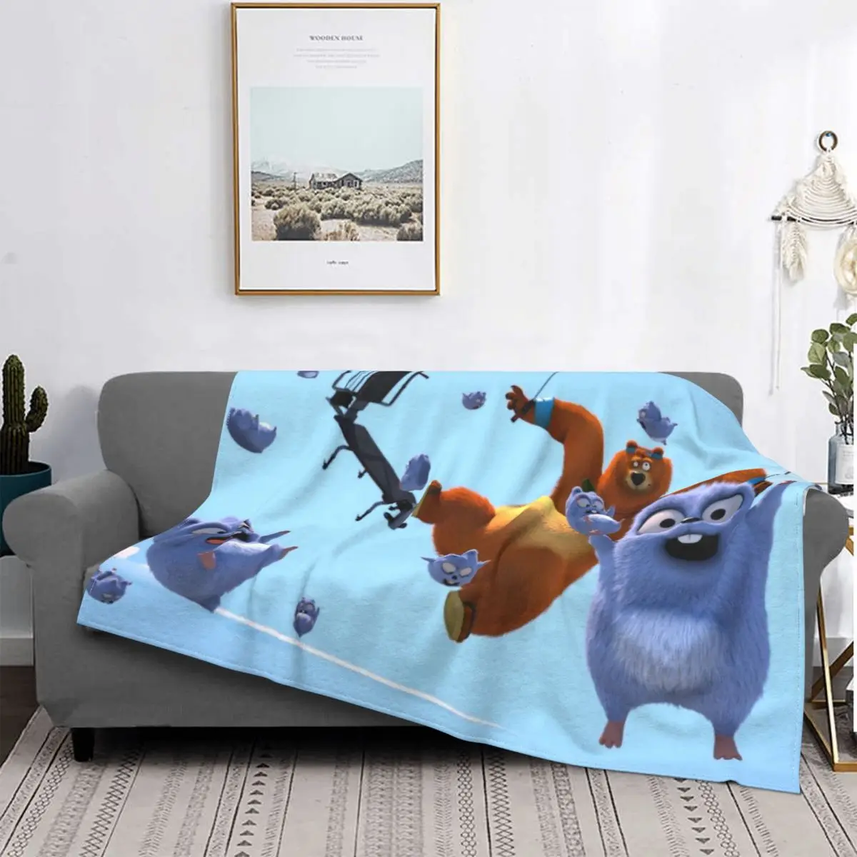 Grizzy and The Lemmings Moose Comedy Animation Blanket Flannel Spring Autumn Fly Warm Throws For Winter Bedding
Grizzy and The Lemmings Moose Comedy Animation Blanket Flannel Spring Autumn Fly Warm Throws For Winter Bedding