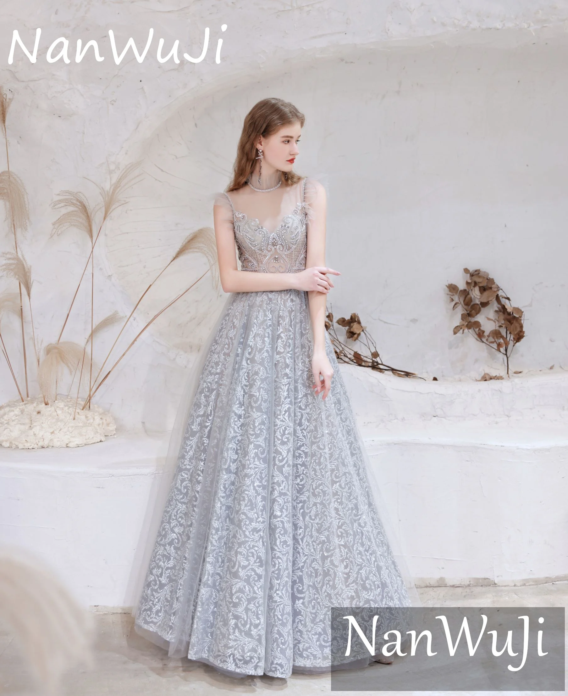 Sweetheart Princess Evening Dresses With Illusion Lace Flying Sleeve Wedding Crystal Beading Prom Party Gowns Robes De Soirée
Sweetheart Princess Evening Dresses With Illusion Lace Flying Sleeve Wedding Crystal Beading Prom Party Gowns Robes De Soirée