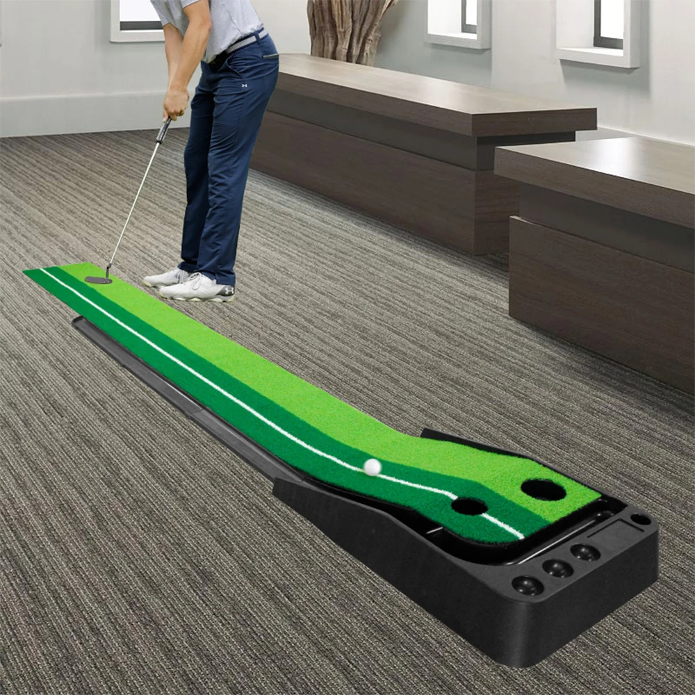 Indoor Golf Putting Green Mat Practice With Ball Return Putter Training Carpet Outdoor Supplies 
Indoor Golf Putting Green Mat Practice With Ball Return Putter Training Carpet Outdoor Supplies